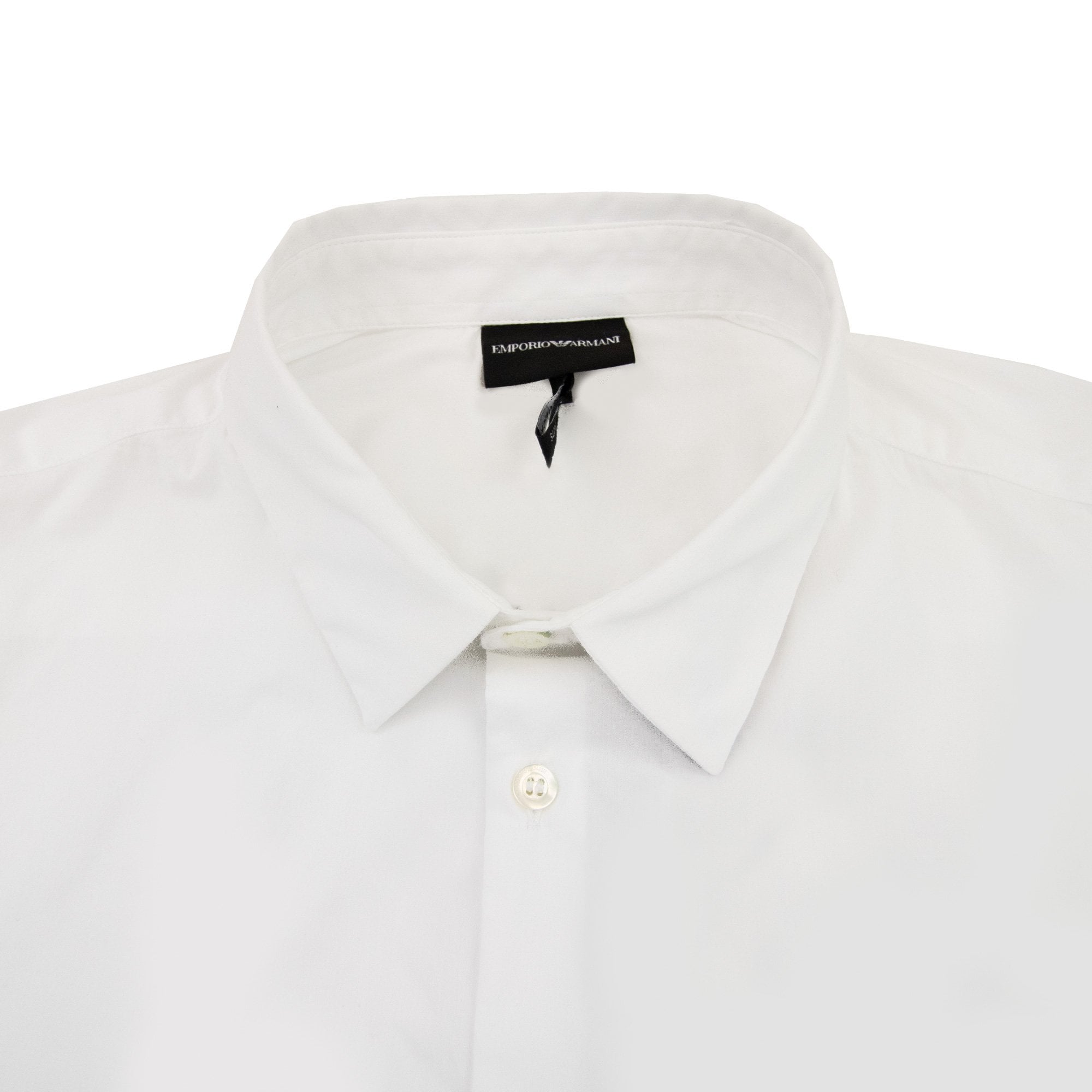 Emporio Armani Embroidered Eagle Logo L/s Shirt White
