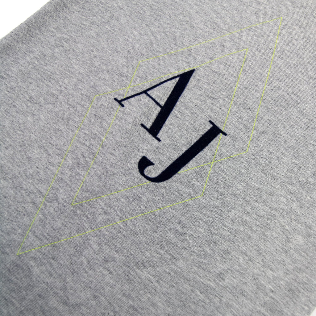 Armani Junior Aj Logo Crewneck T Shirt Grey Melange