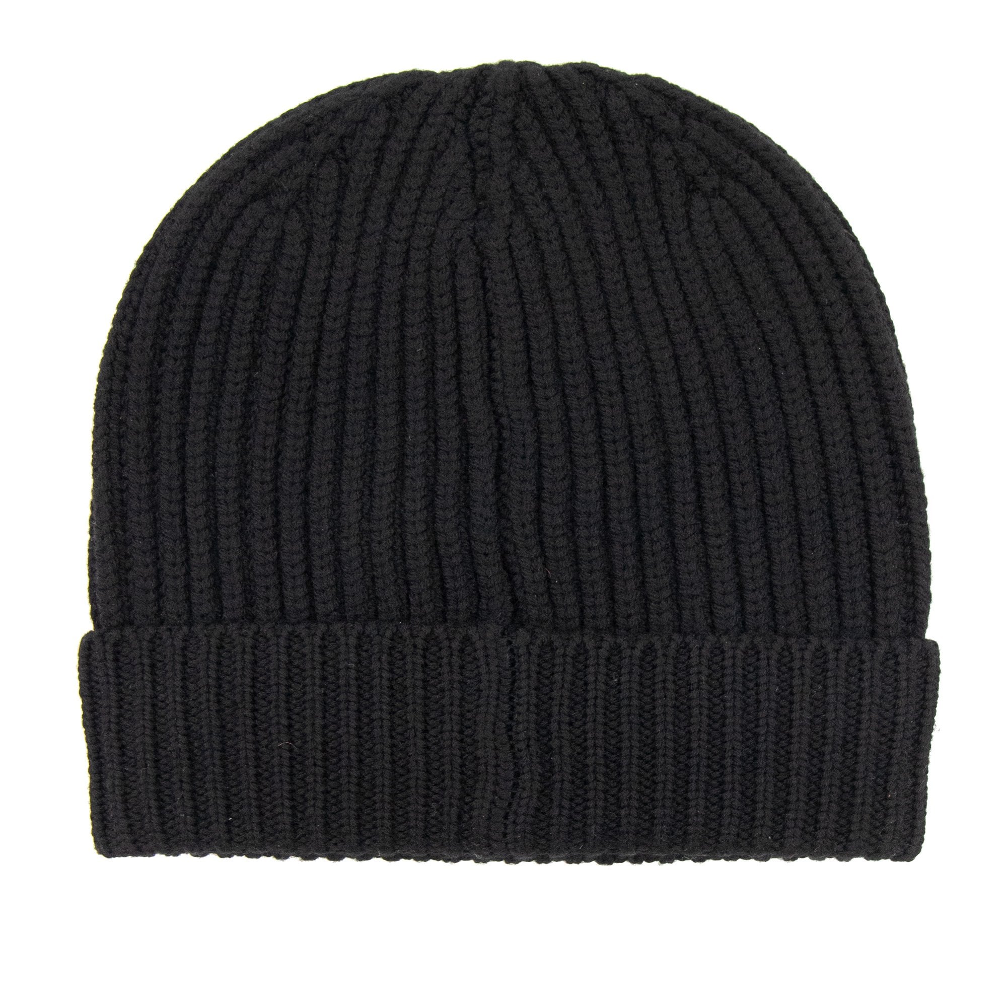 Emporio Armani Rubber Logo Beanie Black