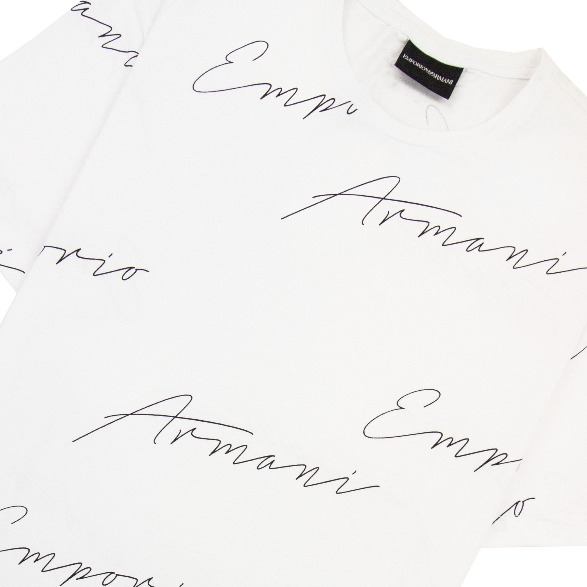 Emporio Armani Signiture Logo T Shirt White
