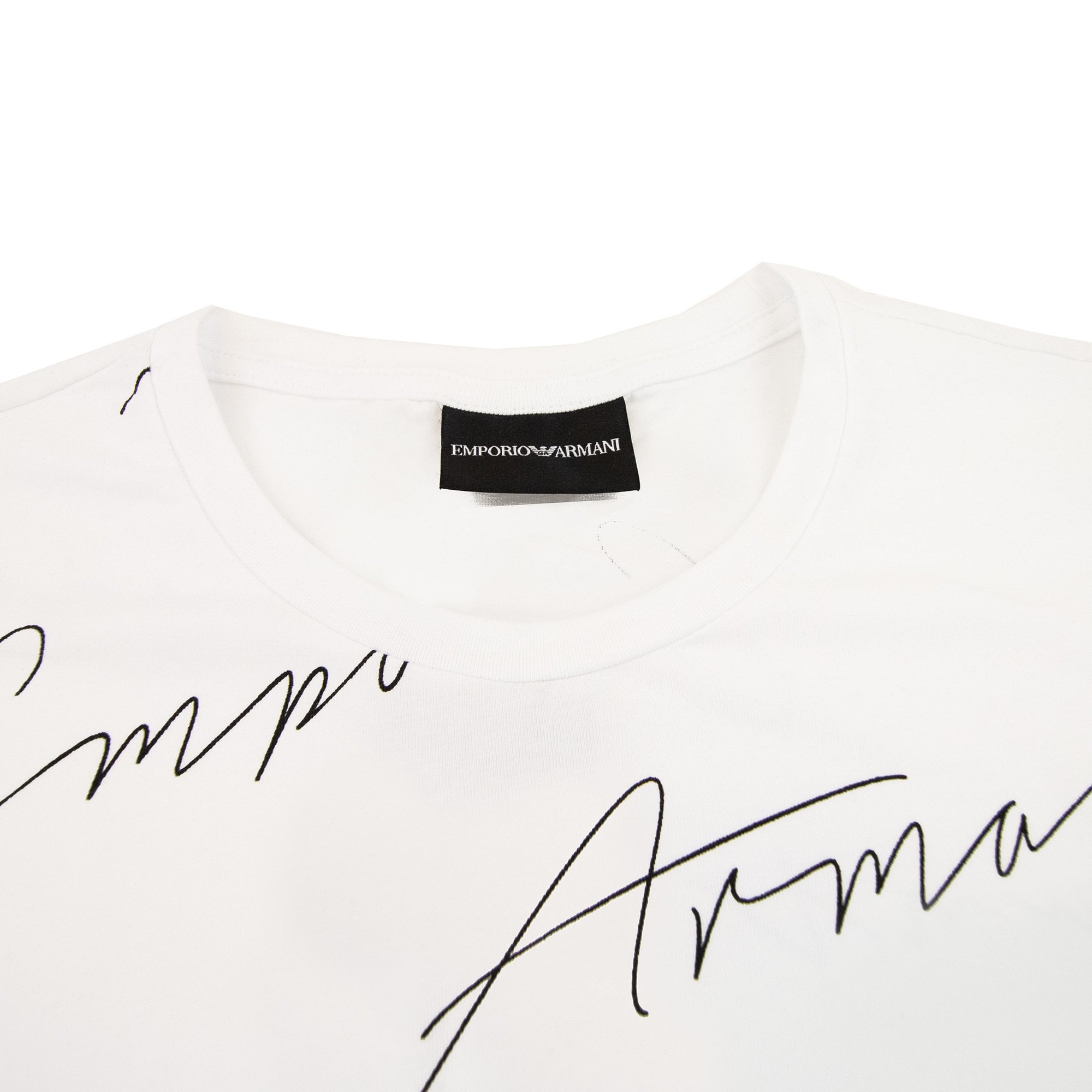Emporio Armani Signiture Logo T Shirt White