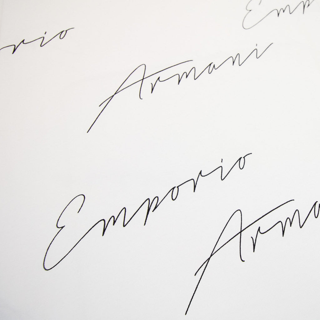 Emporio Armani Signiture Logo T Shirt White