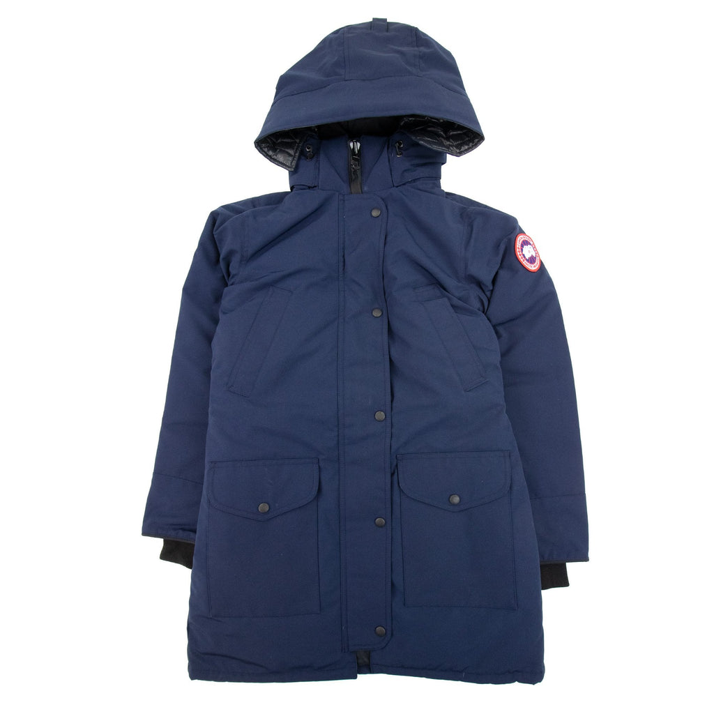 Canada Goose Trillium Parka With Trim Hood Atlantic Navy