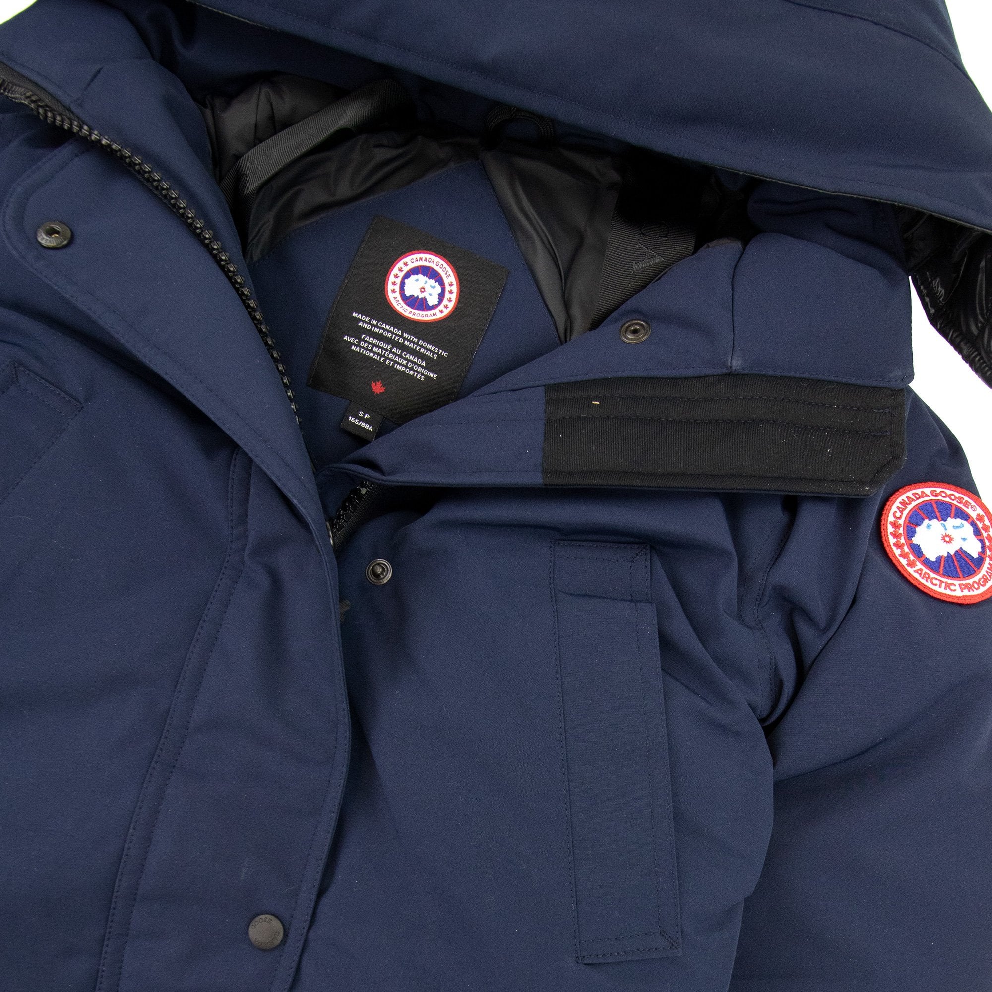 Canada Goose Trillium Parka With Trim Hood Atlantic Navy