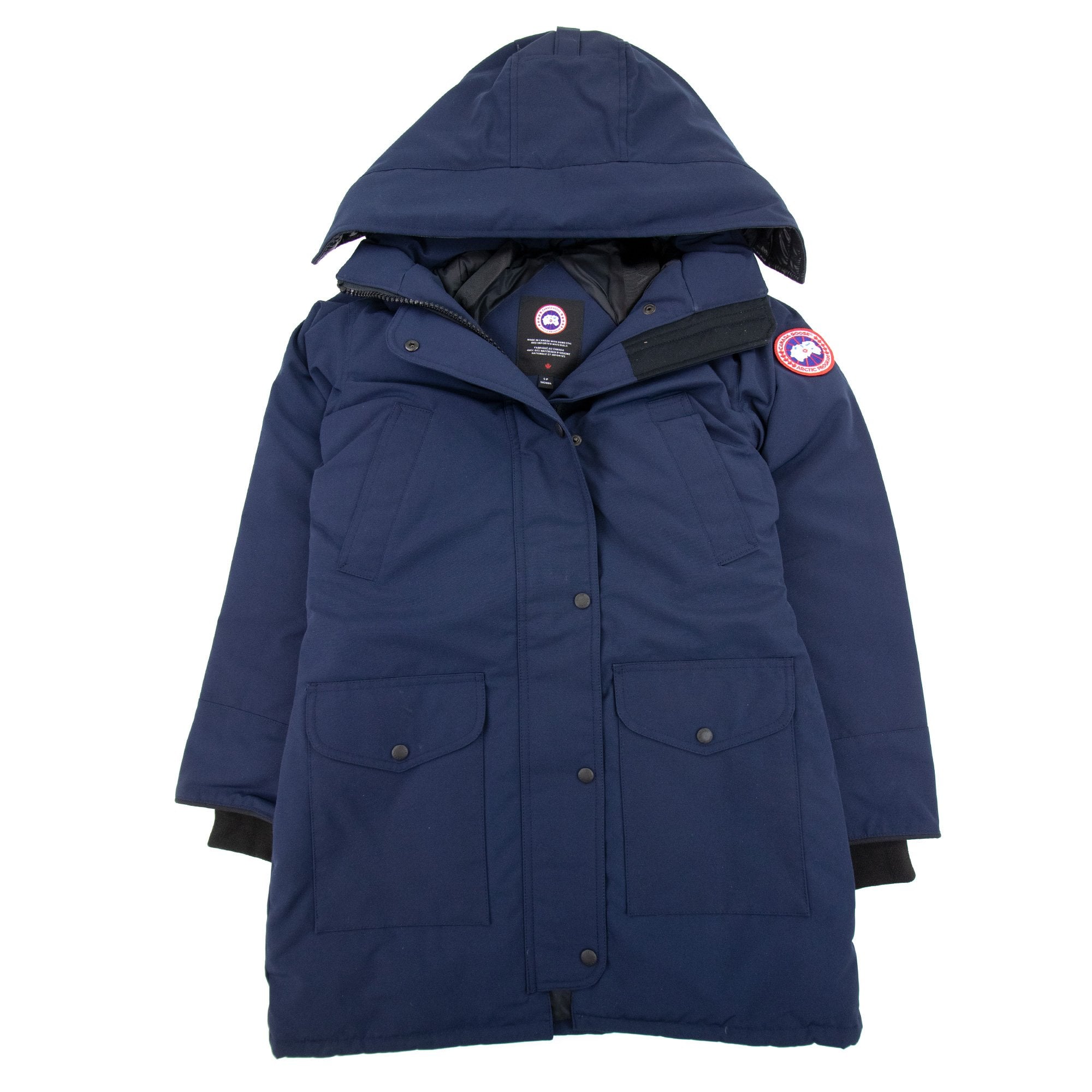 Canada Goose Trillium Parka With Trim Hood Atlantic Navy