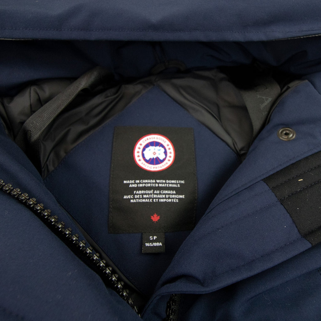 Canada Goose Trillium Parka With Trim Hood Atlantic Navy