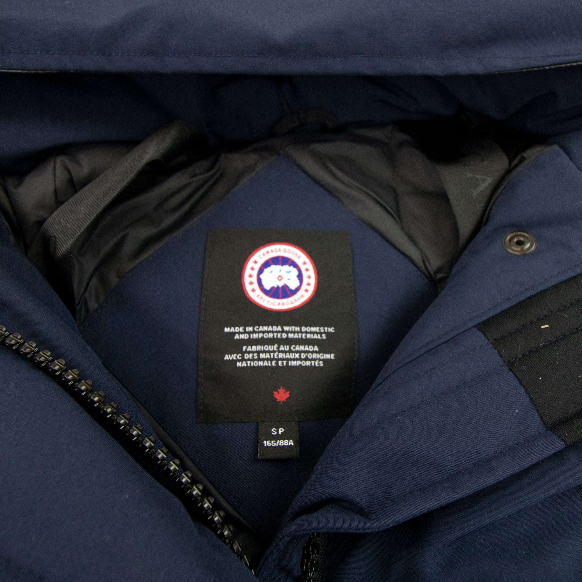 Canada Goose Trillium Parka With Trim Hood Atlantic Navy
