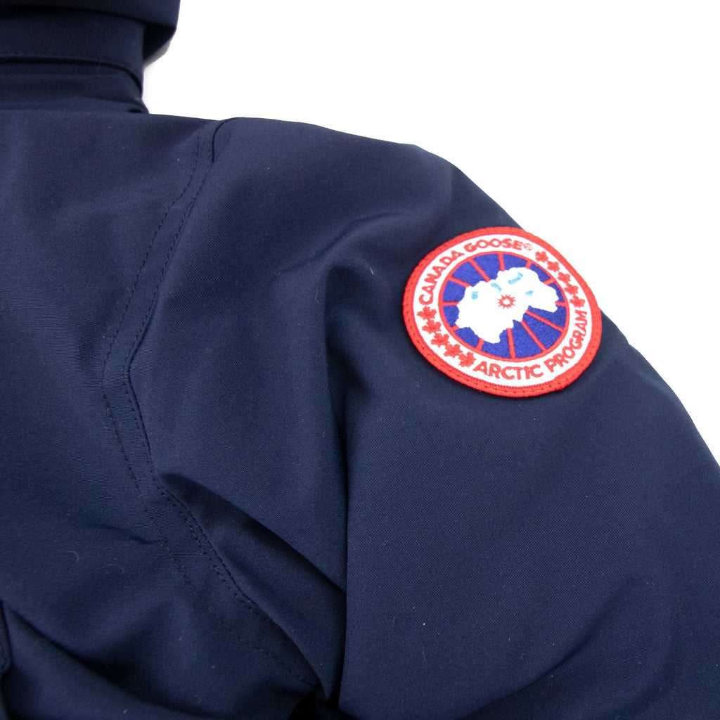 Canada Goose Trillium Parka With Trim Hood Atlantic Navy