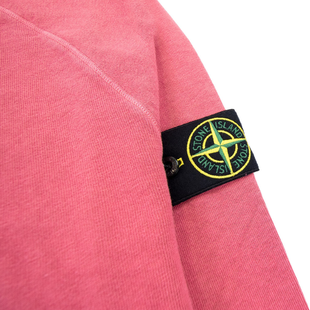 Stone Island 66360 Malfile Fleece Garment Dayed Sweatshirt Cyclamen V0087