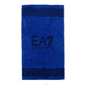 Ea7 Logo Cotton Gym Towel Blue