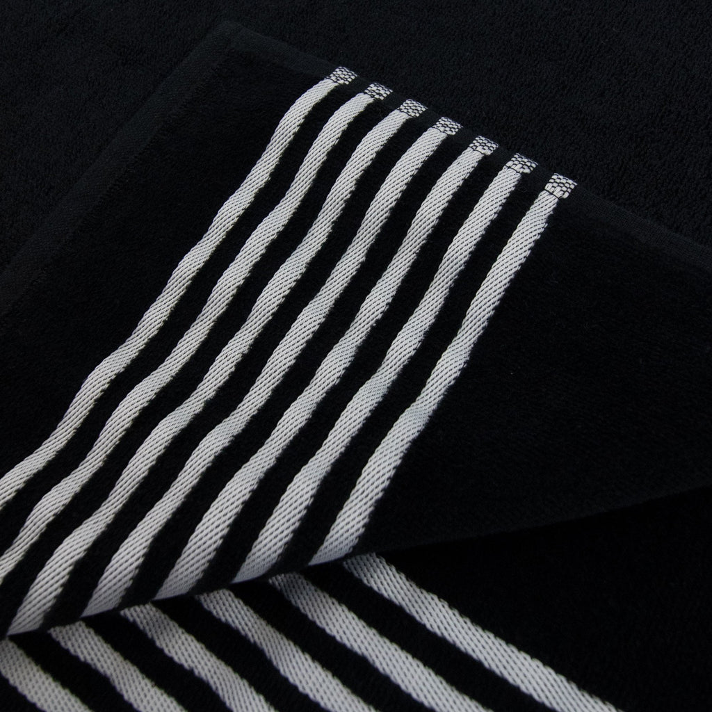 Ea7 Logo Cotton Gym Towel Black