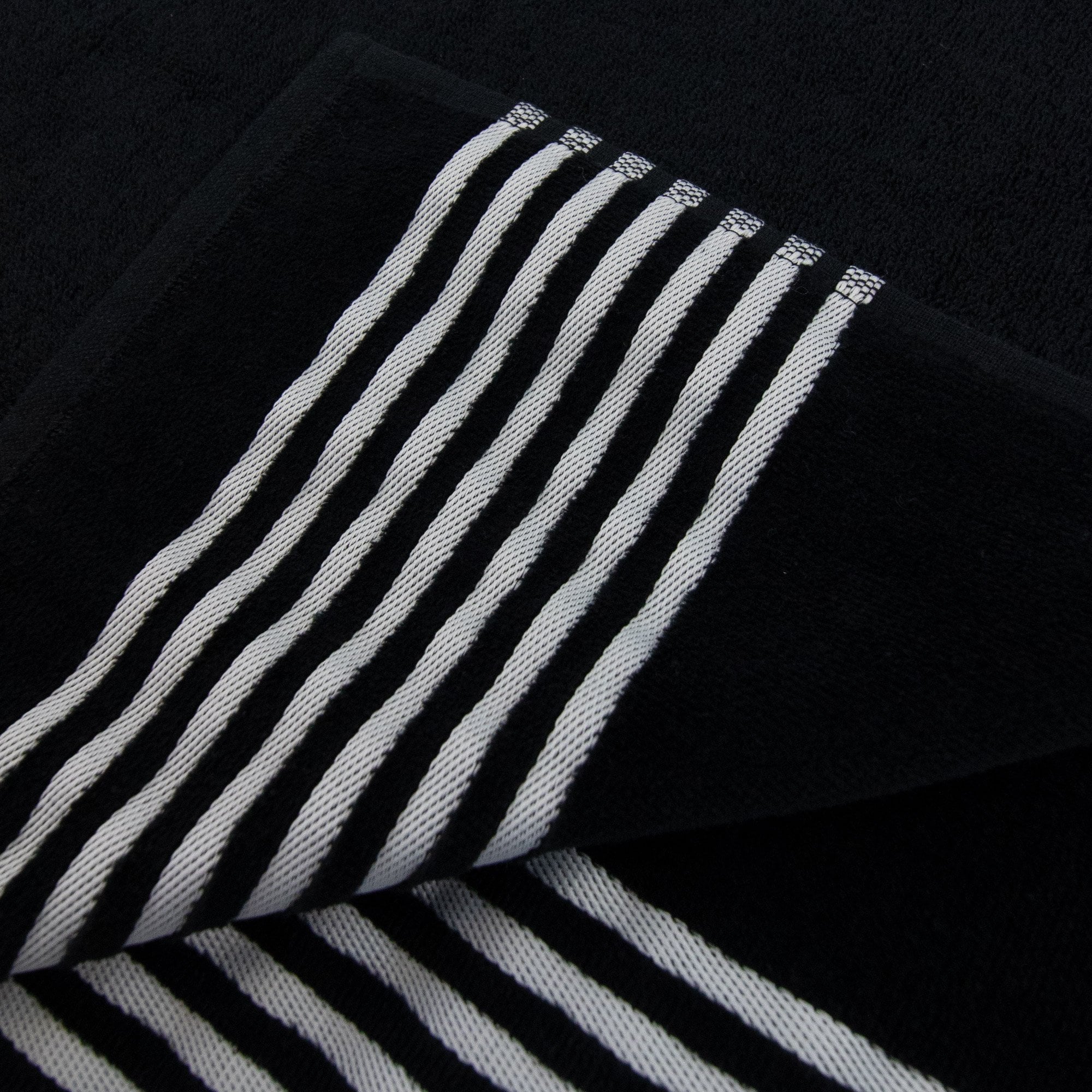 Ea7 Logo Cotton Gym Towel Black