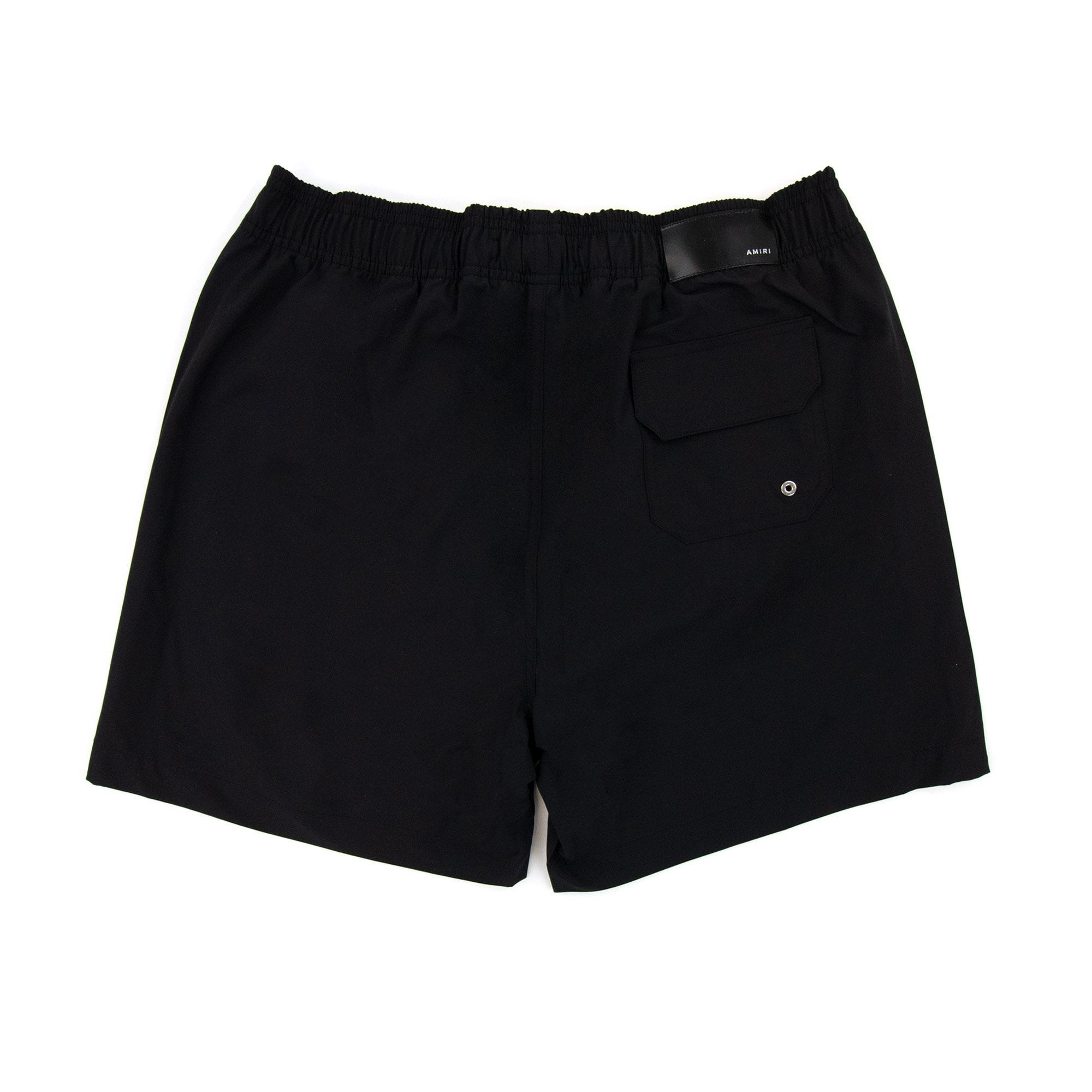 Amiri Vertical Logo Swim Shorts Black
