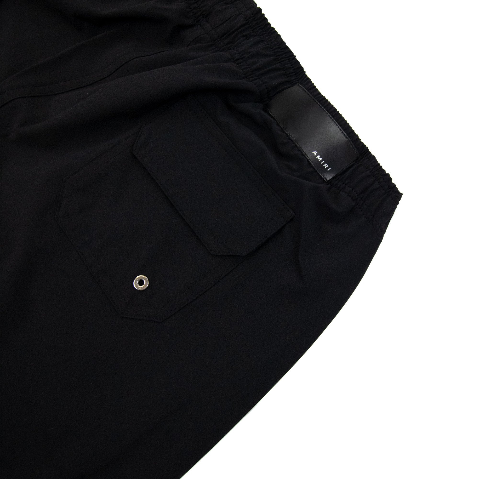 Amiri Vertical Logo Swim Shorts Black