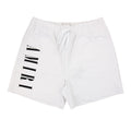 Amiri Vertical Logo Swim Shorts White
