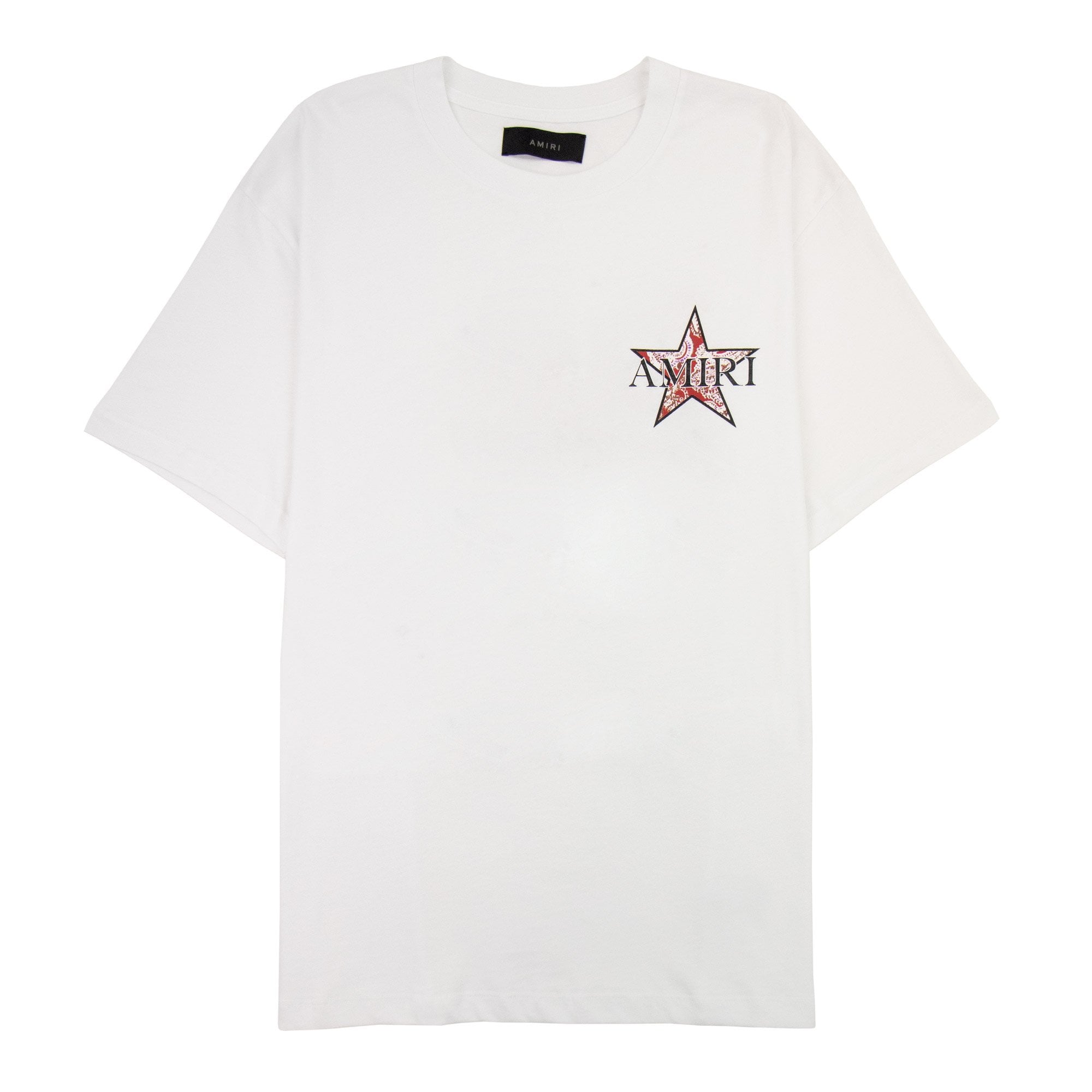 Amiri Paisley Star Tee White