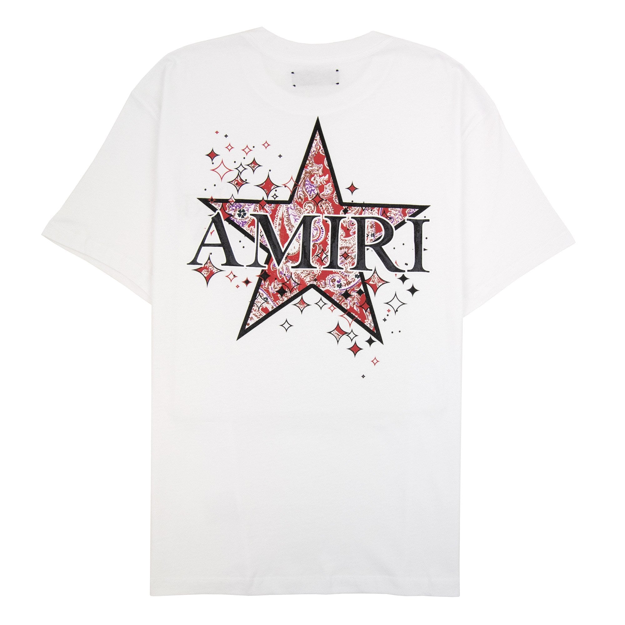 Amiri Paisley Star Tee White
