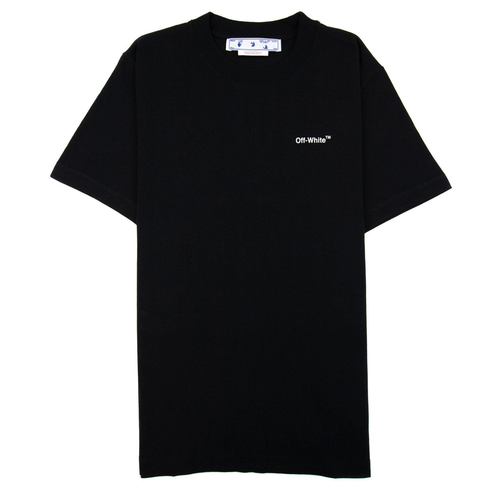 Off White Caravage Arrow Slim S/s T Shirt Black/white