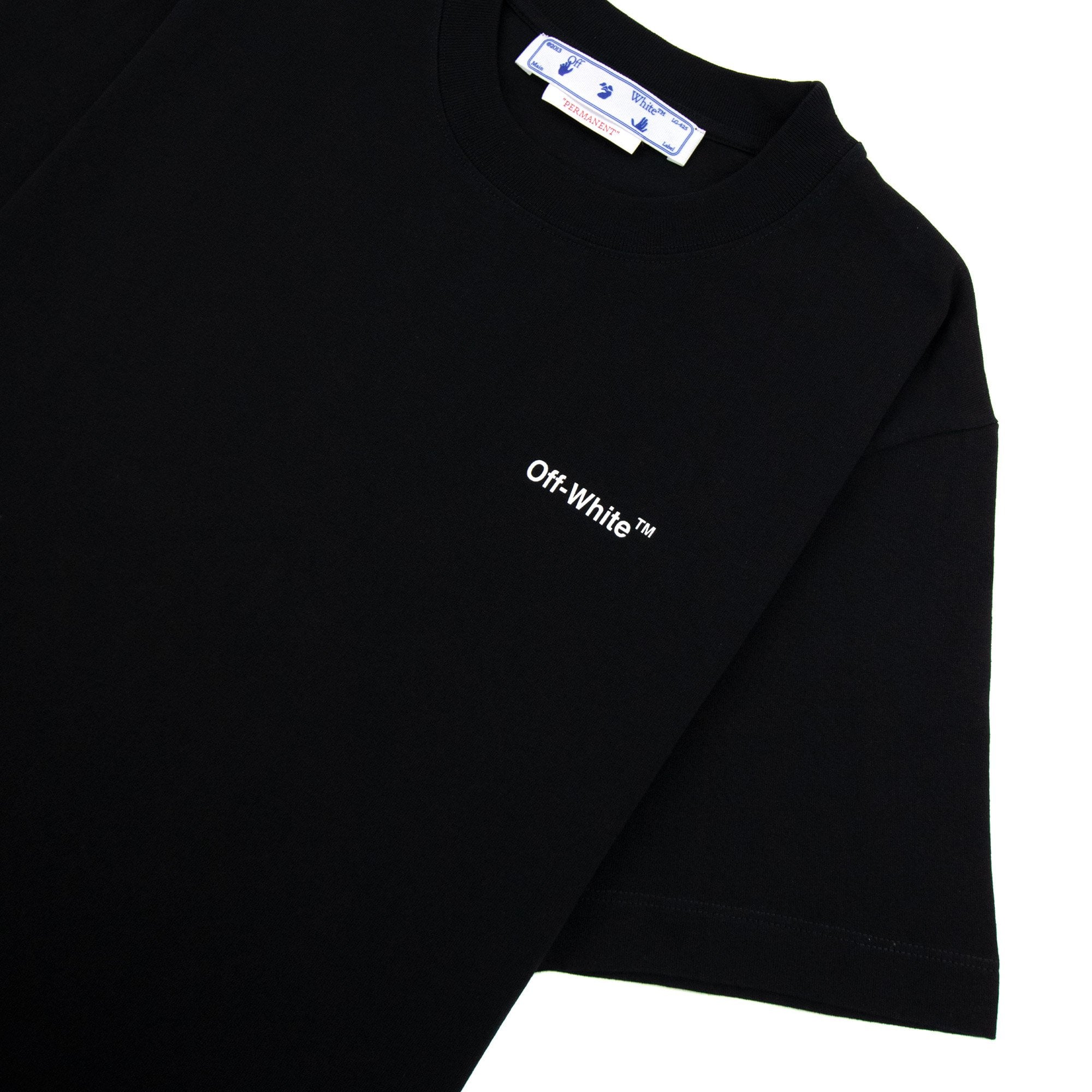 Off White Caravage Arrow Slim S/s T Shirt Black/white