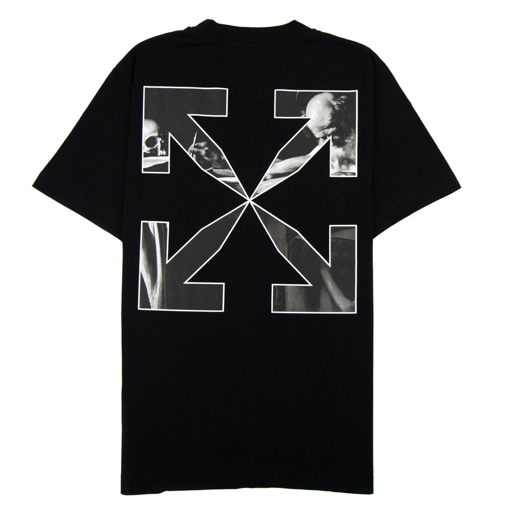 Off White Caravage Arrow Slim S/s T Shirt Black/white