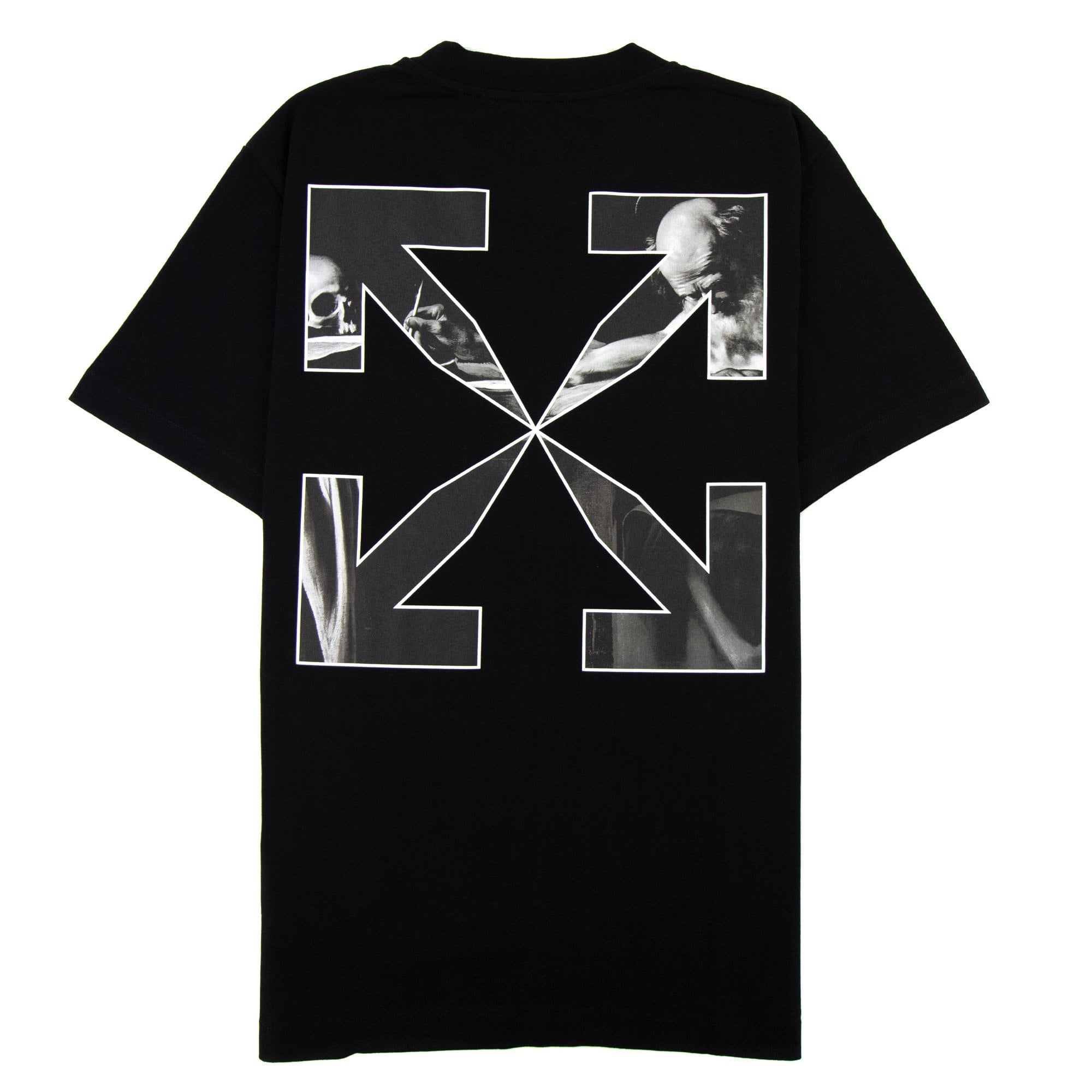 Off White Caravage Arrow Slim S/s T Shirt Black/white