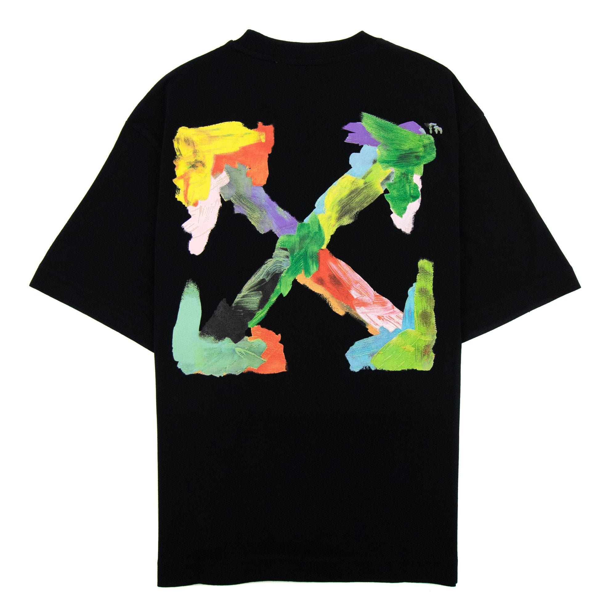 Off White Brush Arr Over Skate S/s T Shirt Black Multi