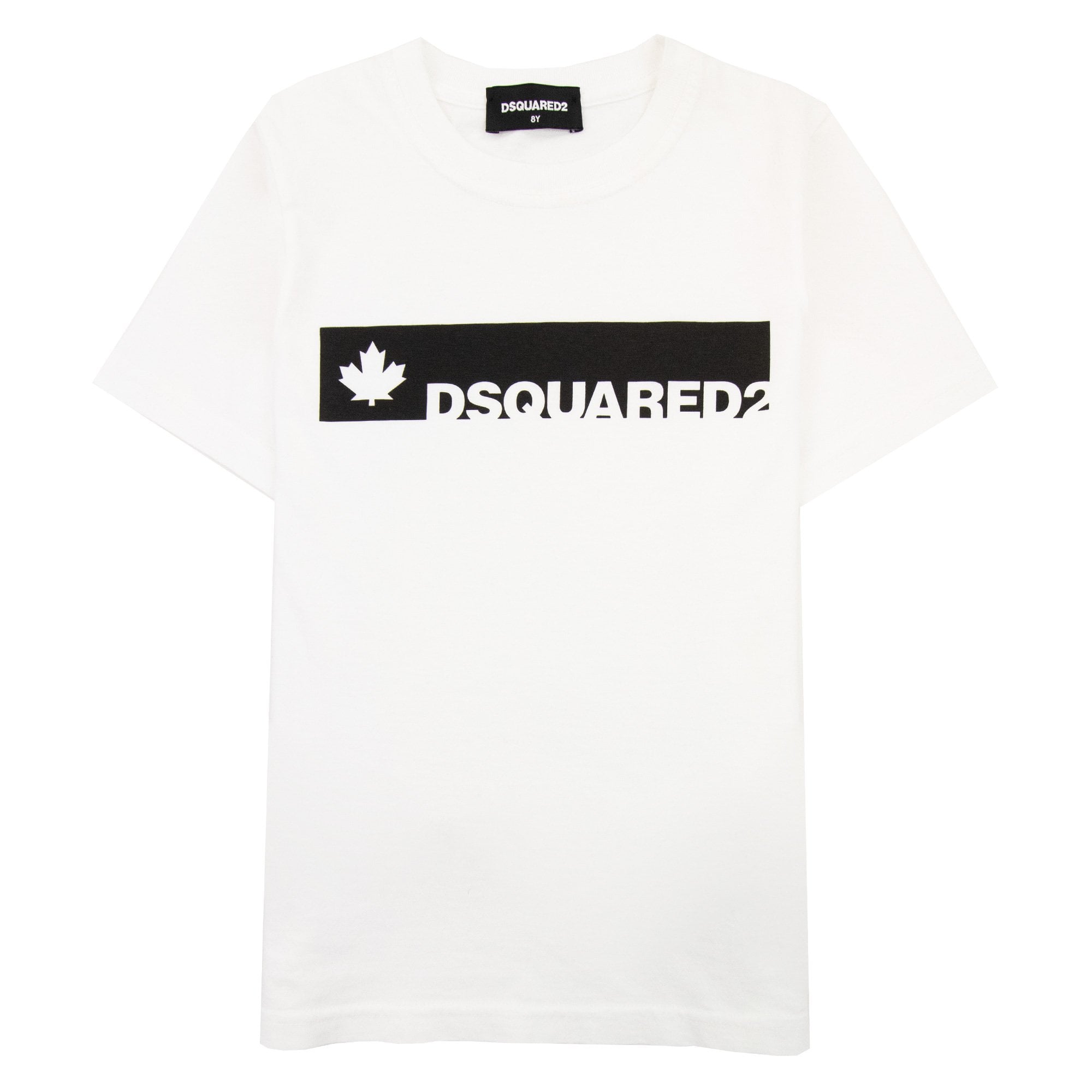 Dsqaured2 Kids Bar Short Sleeve T-shirt White