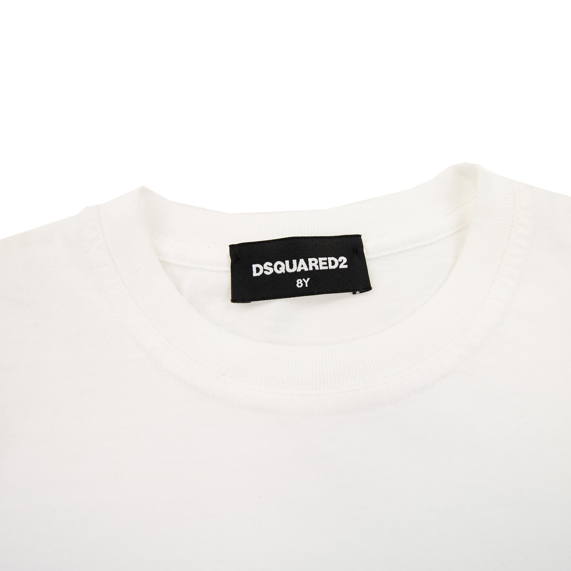 Dsqaured2 Kids Bar Short Sleeve T-shirt White