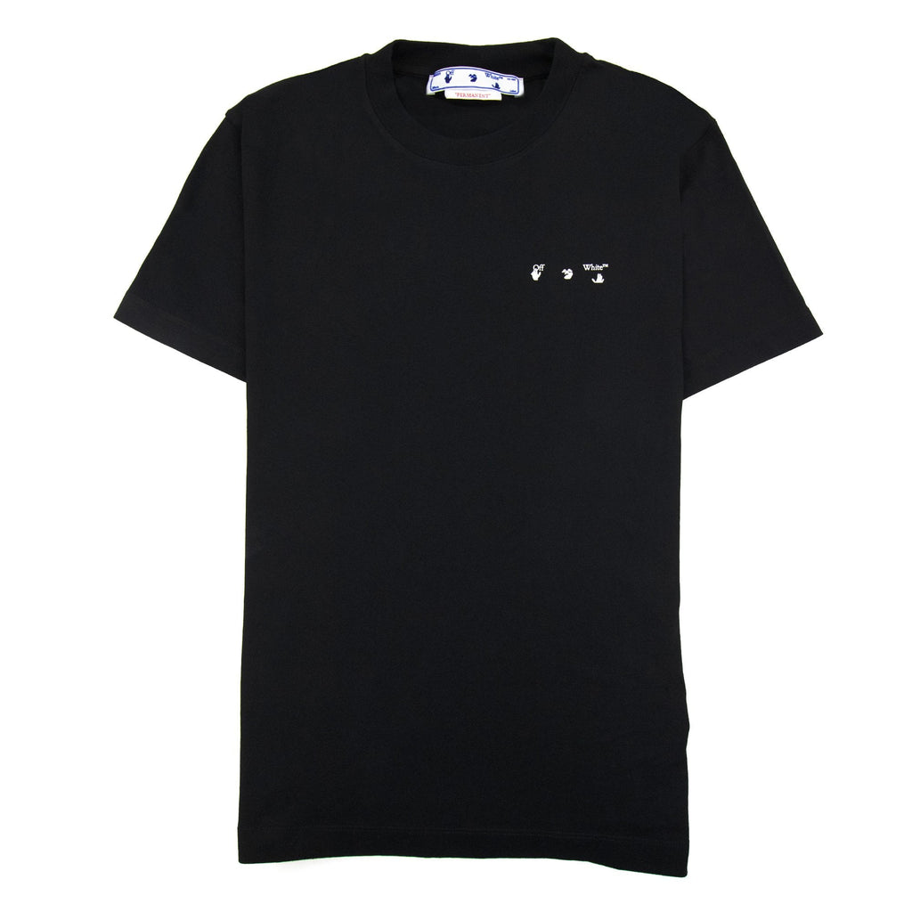 Off White Caravage Paint Slim S/s T Shirt Black/white