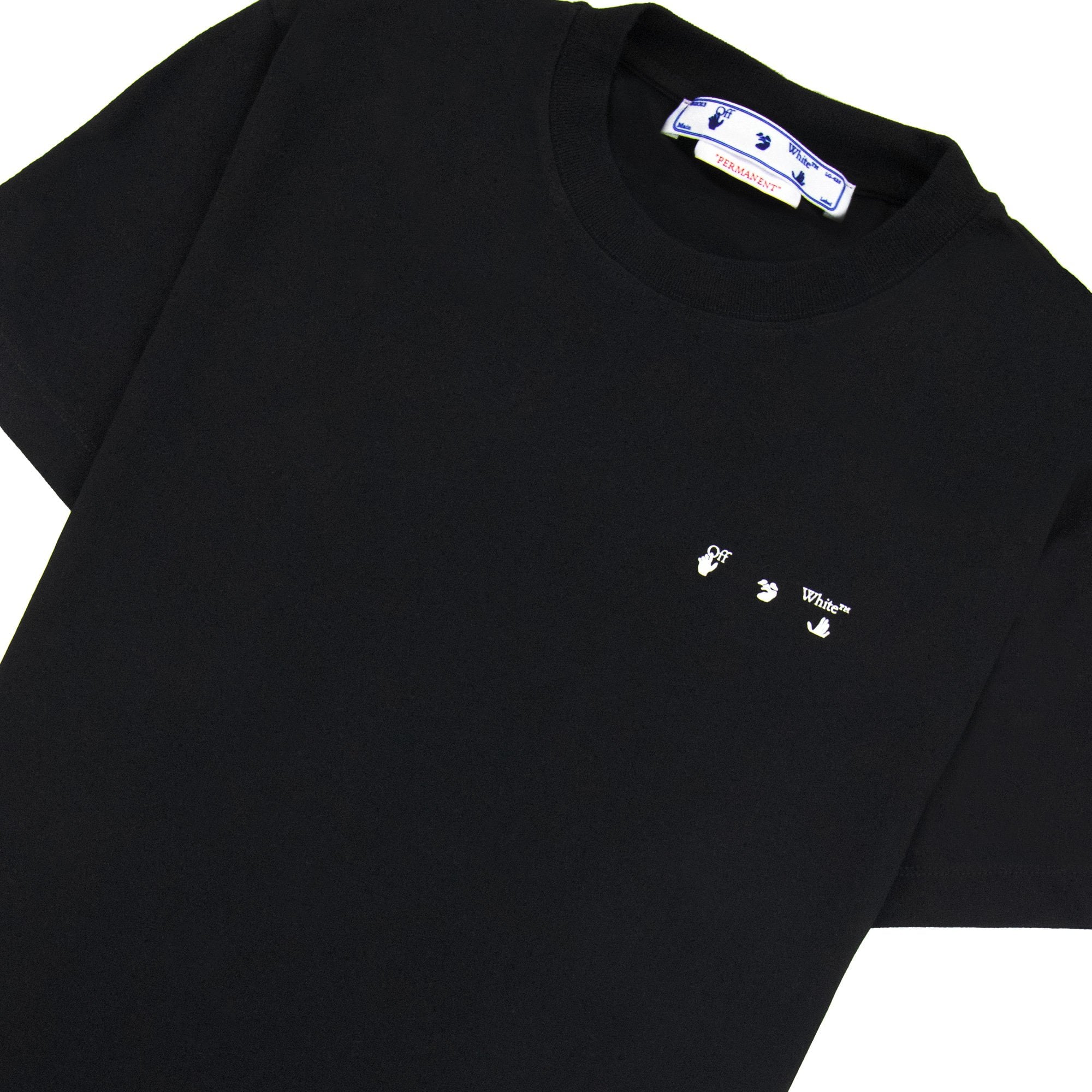 Off White Caravage Paint Slim S/s T Shirt Black/white