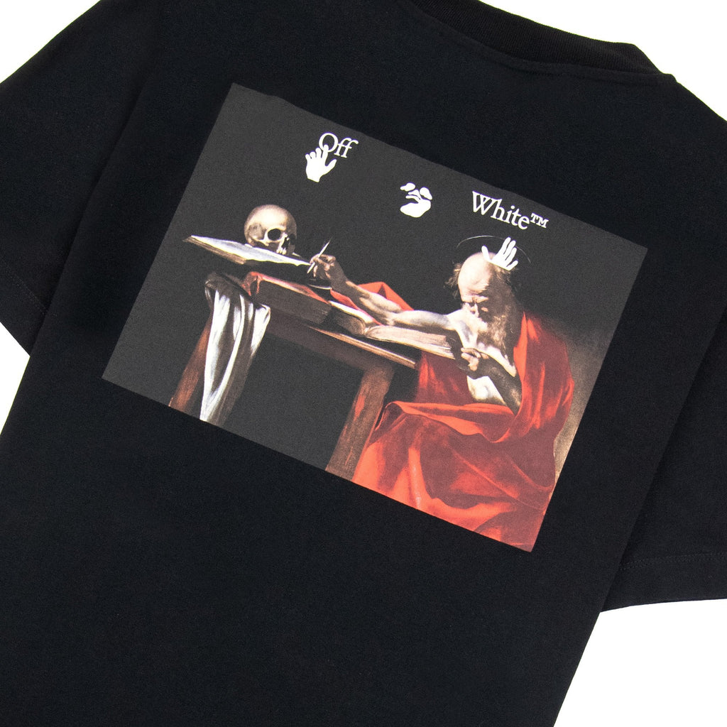 Off White Caravage Paint Slim S/s T Shirt Black/white