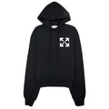 Off White Single Arrow Over Hoodied Sweatshirt Black/white