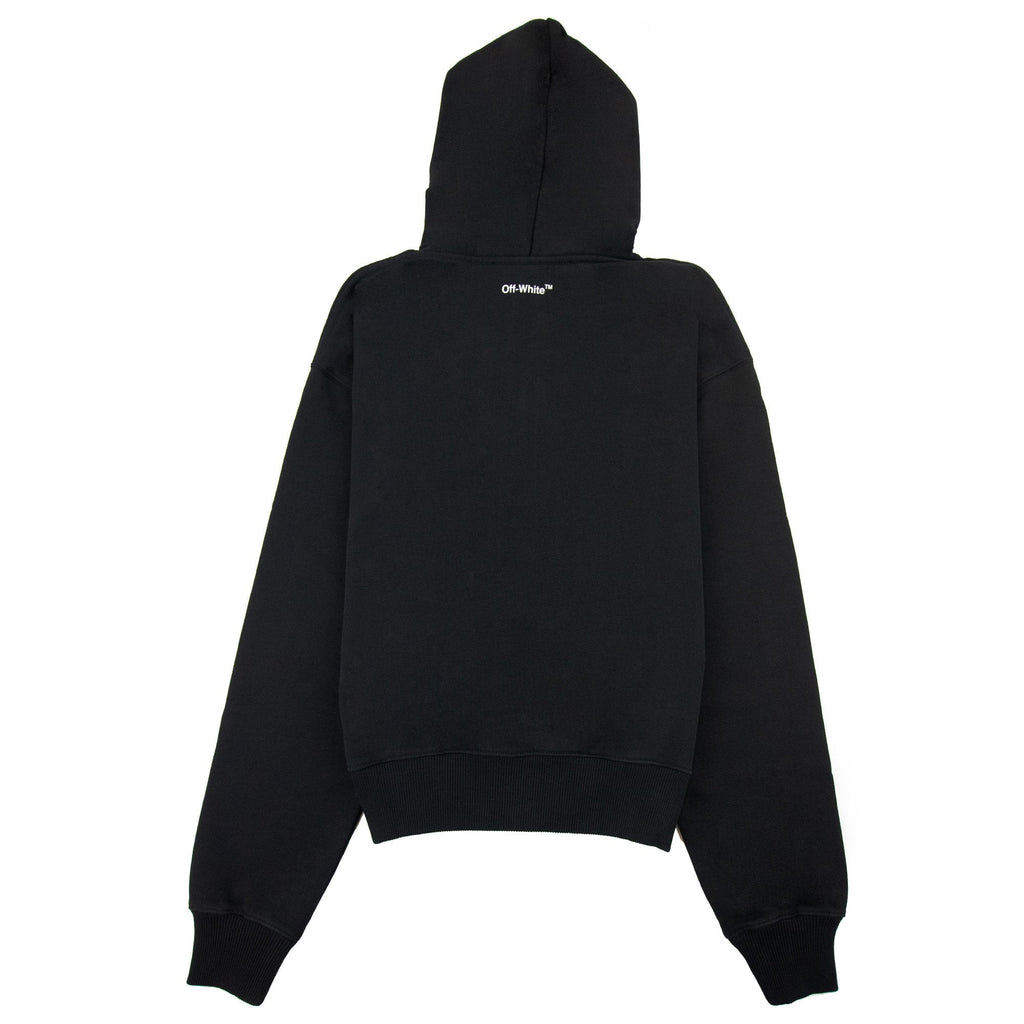 Off White Single Arrow Over Hoodied Sweatshirt Black/white