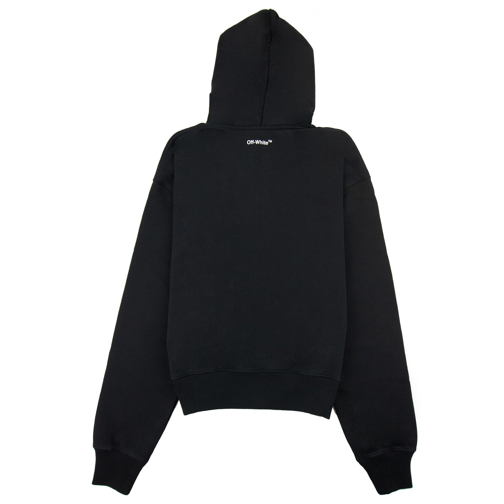 Off White Single Arrow Over Hoodied Sweatshirt Black/white