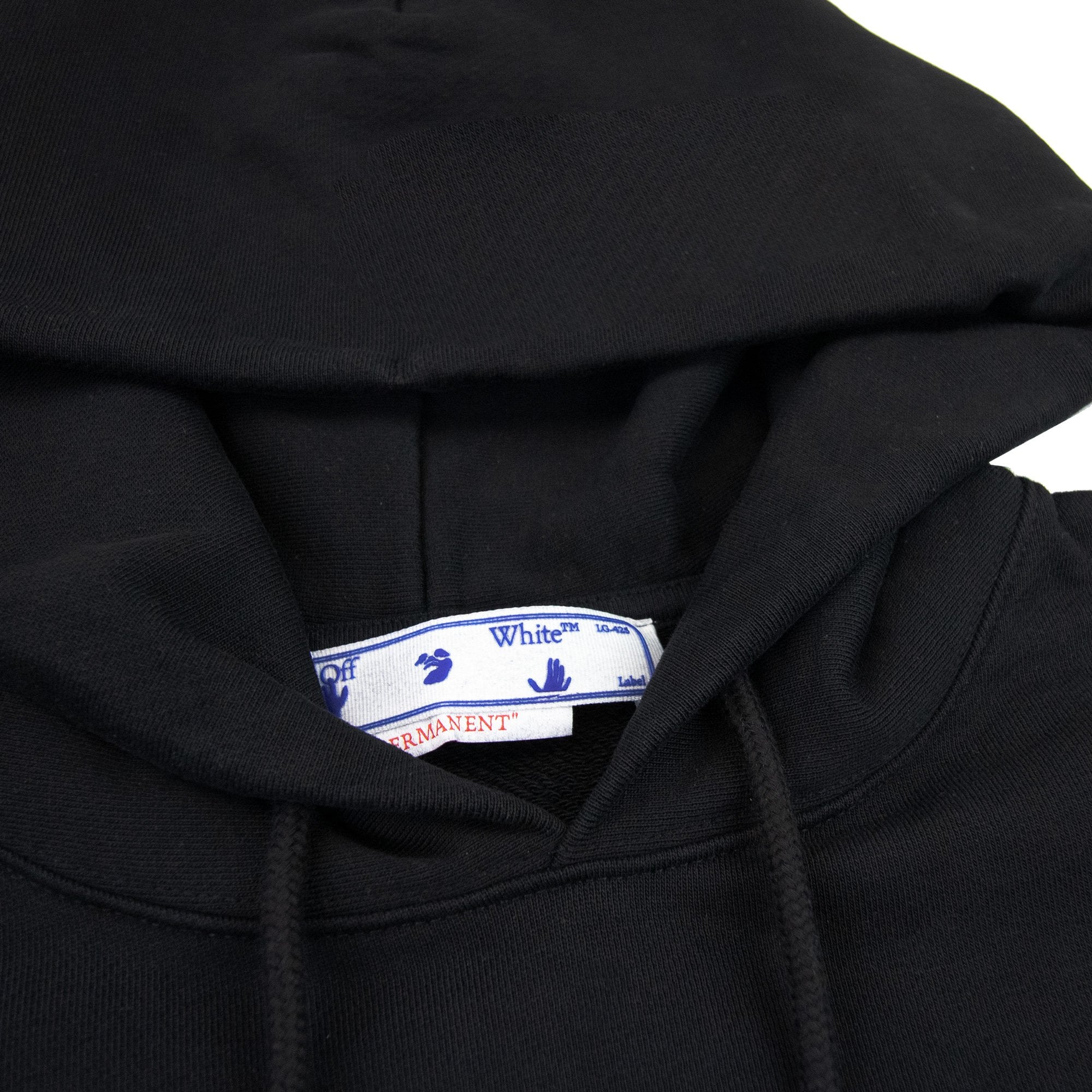 Off White Single Arrow Over Hoodied Sweatshirt Black/white