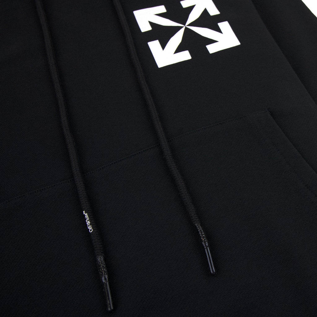 Off White Single Arrow Over Hoodied Sweatshirt Black/white
