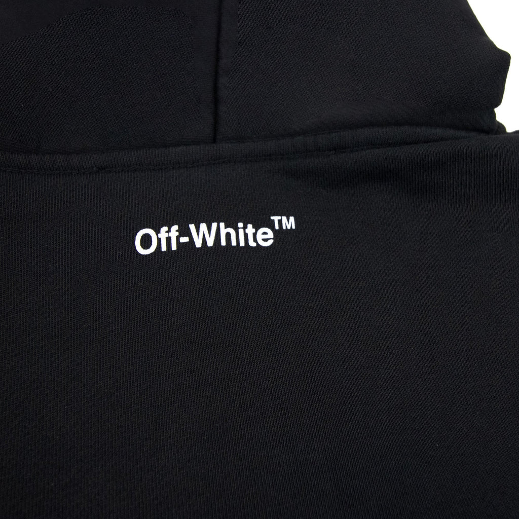 Off White Single Arrow Over Hoodied Sweatshirt Black/white