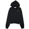 Off White Caravage Arrow Over Hoodied Sweatshirt Black/white