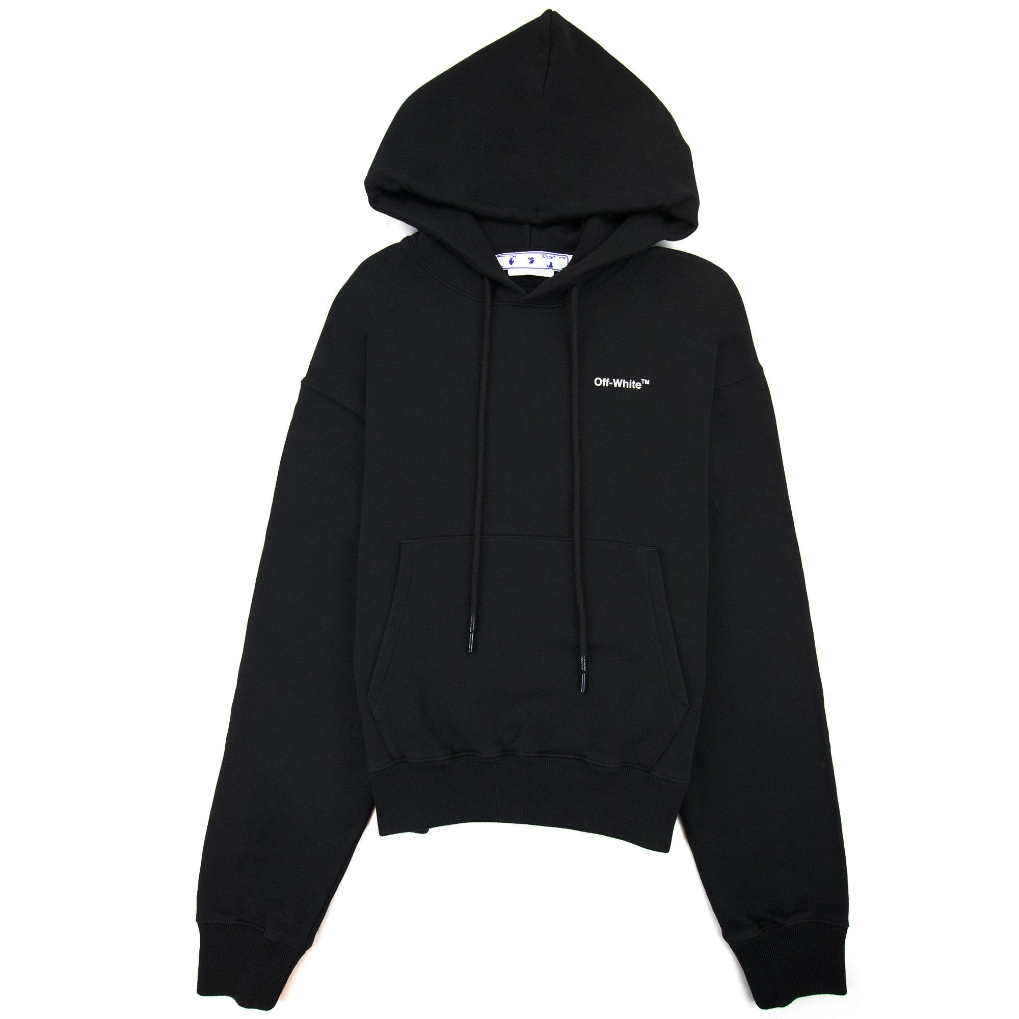 Off White Caravage Arrow Over Hoodied Sweatshirt Black/white