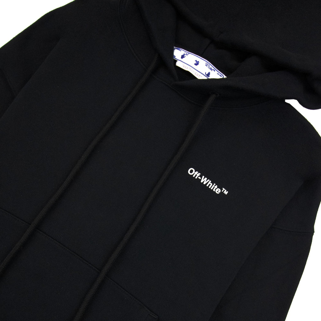 Off White Caravage Arrow Over Hoodied Sweatshirt Black/white