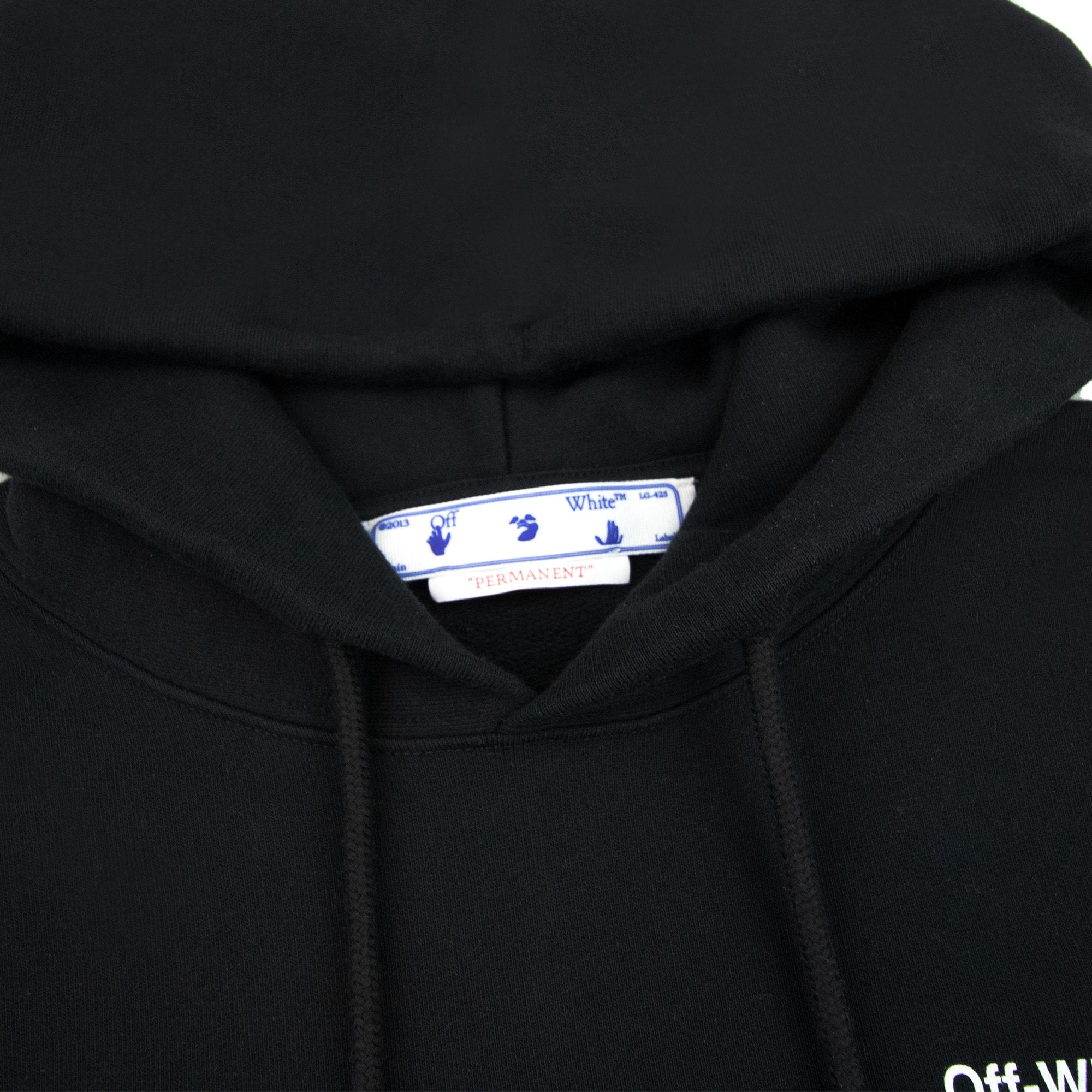 Off White Caravage Arrow Over Hoodied Sweatshirt Black/white