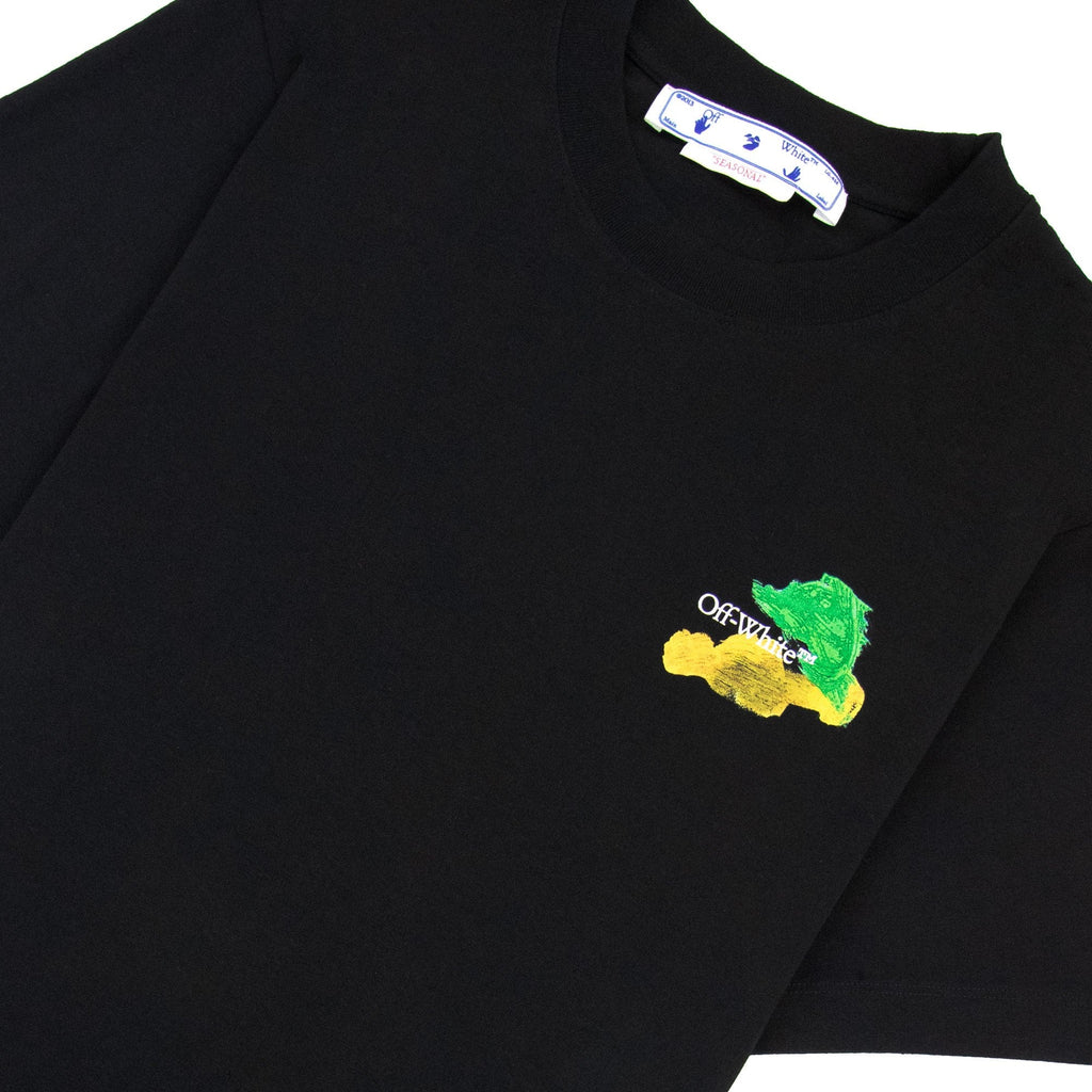 Off White Brush Arr Slim S/s T Shirt Black Multi