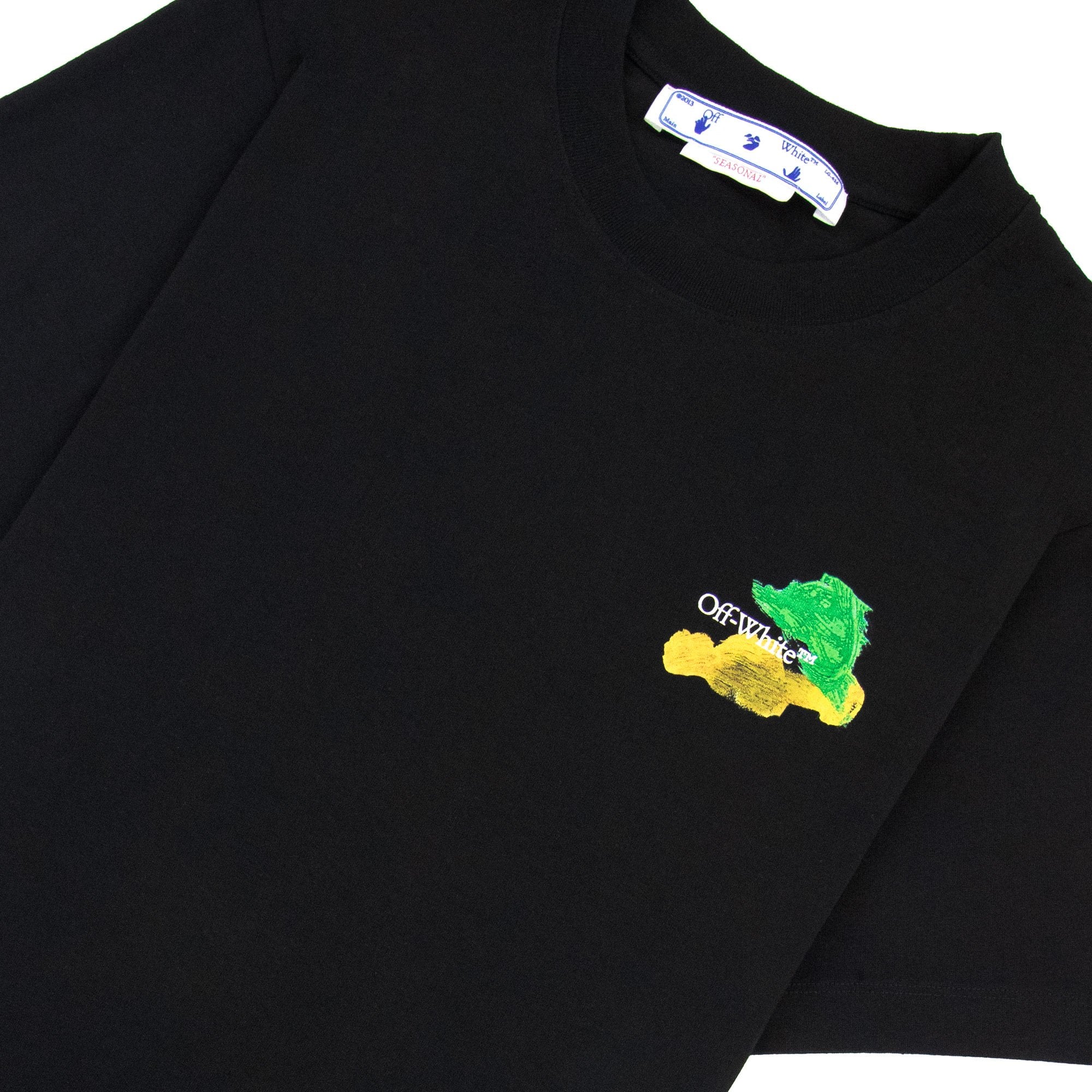 Off White Brush Arr Slim S/s T Shirt Black Multi