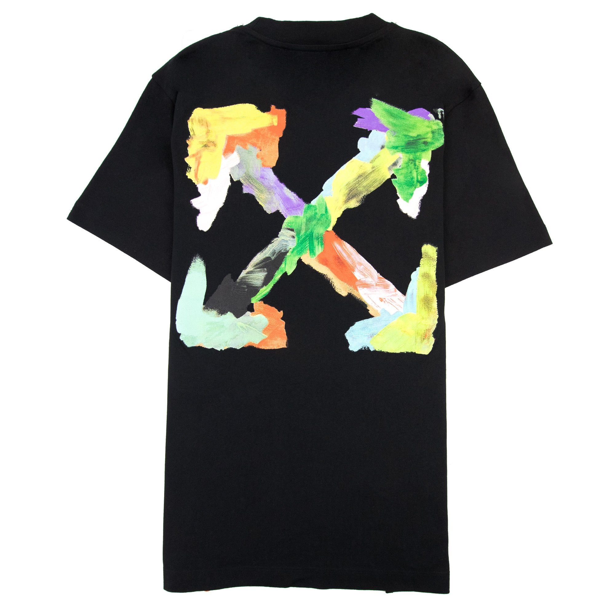 Off White Brush Arr Slim S/s T Shirt Black Multi | ONU – Onu