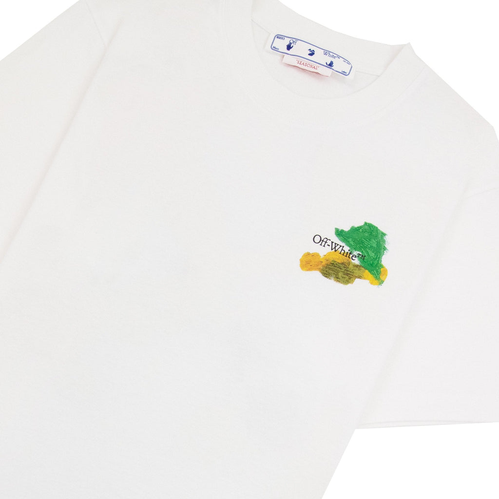 Off White Brush Arr Slim S/s T Shirt White Multi