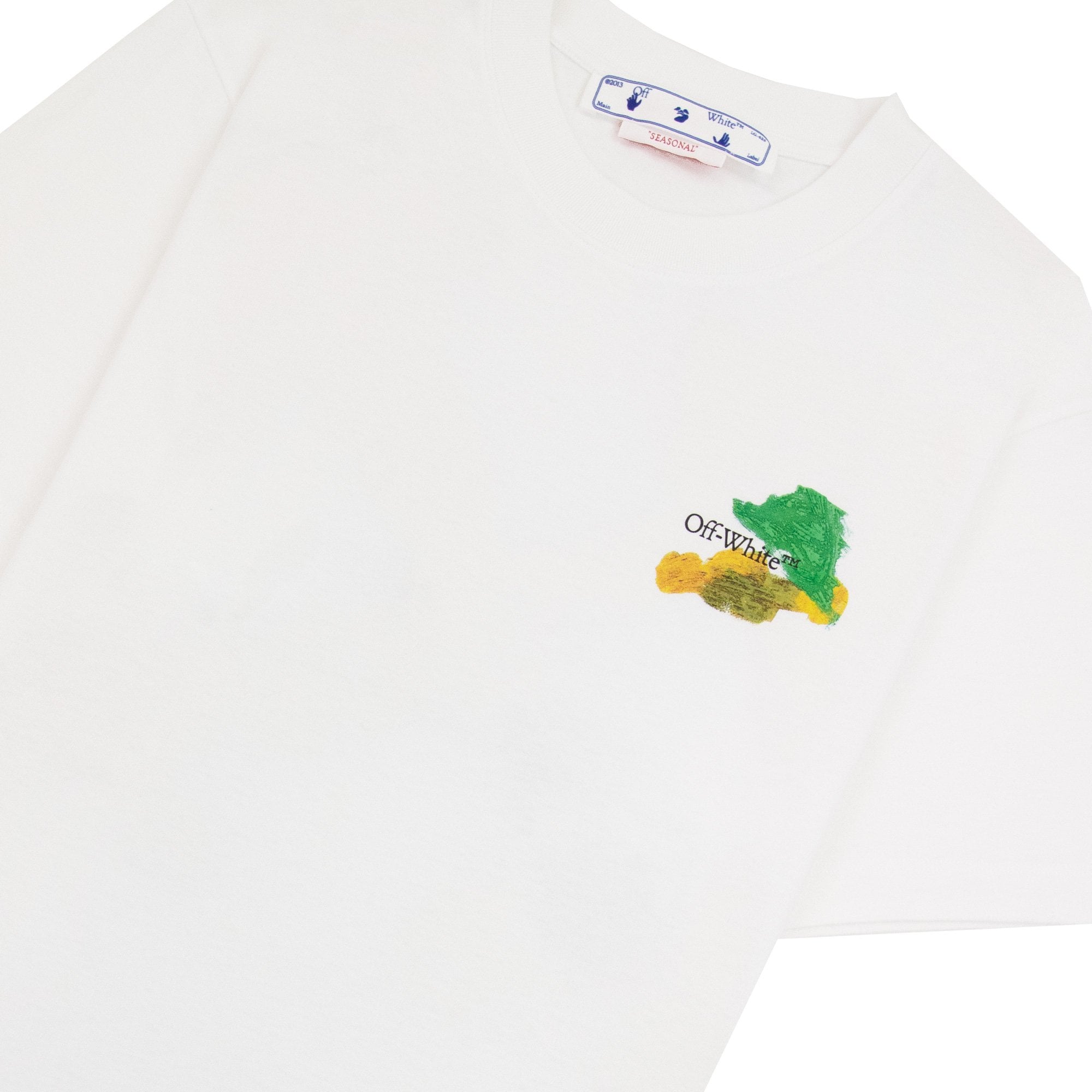 Off White Brush Arr Slim S/s T Shirt White Multi