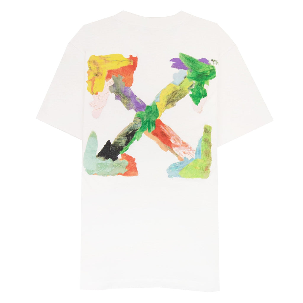 Off White Brush Arr Slim S/s T Shirt White Multi