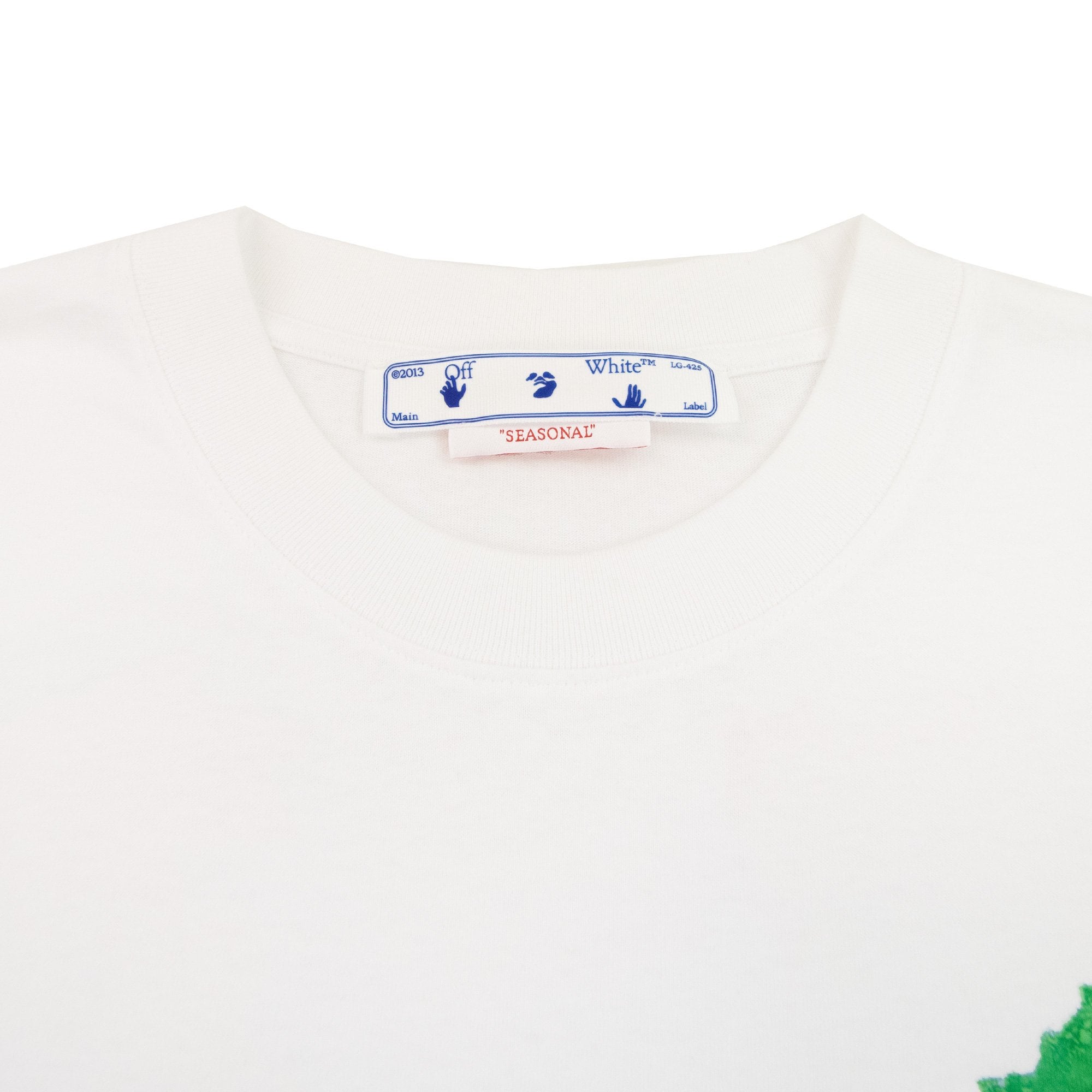 Off White Brush Arr Slim S/s T Shirt White Multi