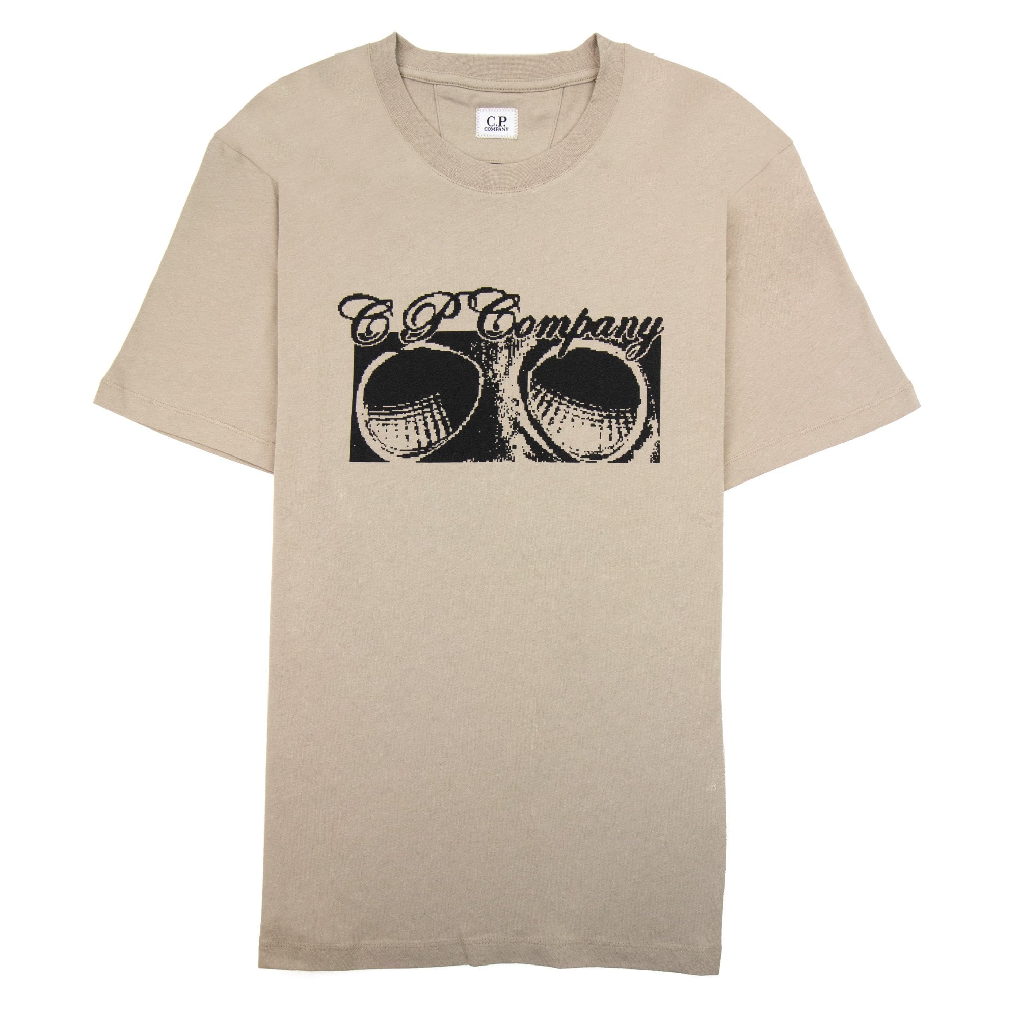 Cp Company 30/1 Jersey Goggle Print T-shirt Cobblestone 330
