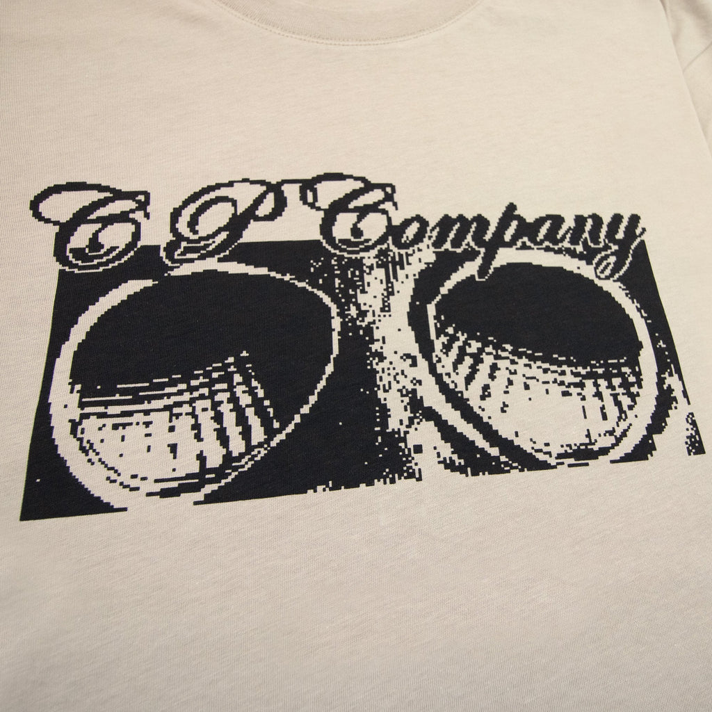 Cp Company 30/1 Jersey Goggle Print T-shirt Cobblestone 330
